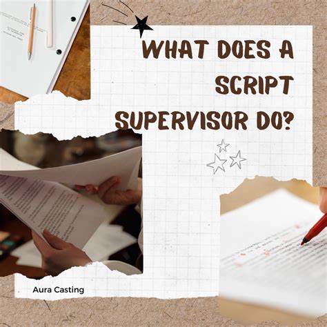 what does a script supervisor do on set