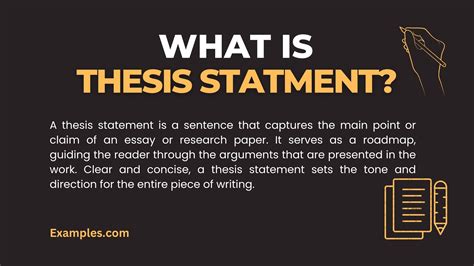 what does a thesis need to include