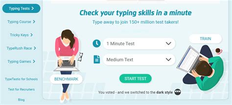 what does a typing test consist of