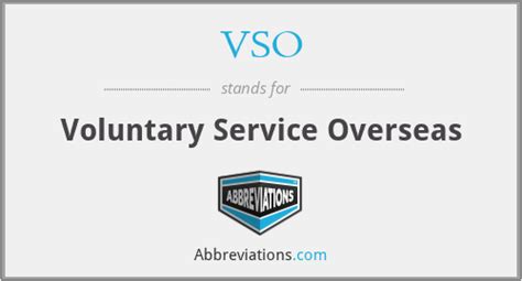 what does a vso do reddit