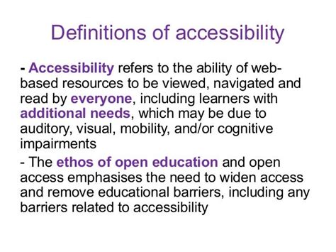 what does accessibility in web development mean