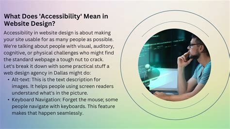 what does accessibility mean in context of web design