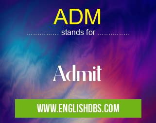 what does adm mean in chat