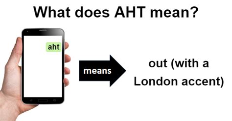 what does aht mean in text