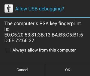 what does allow usb debugging mean