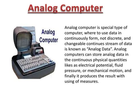 what does analog mean in computer science