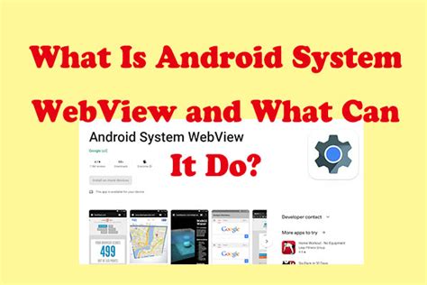 what does android system webview does