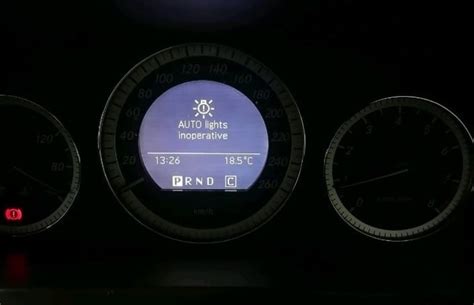 what does auto lamp function inoperative mean