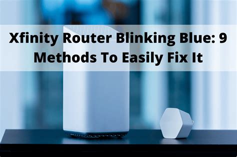 what does blinking blue light mean on xfinity router