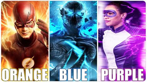 what does blue lightning mean in the flash
