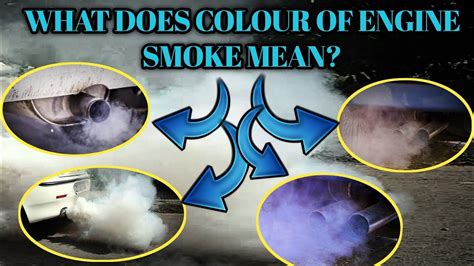 what does blue smoke out of a diesel engine mean