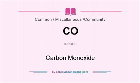 what does co mean in science