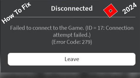 what does connection attempt failed mean on roblox