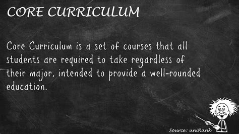 what does core curriculum mean