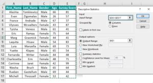what does descriptive statistics do in excel
