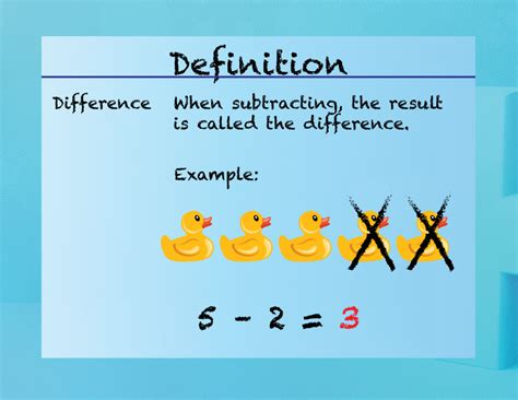 what does difference mean in math example