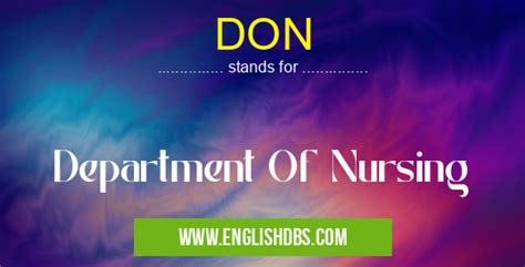 what does don mean in english