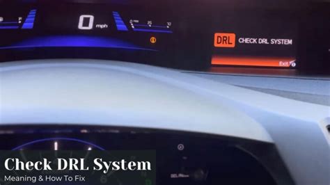 what does drl mean on a honda crv dashboard