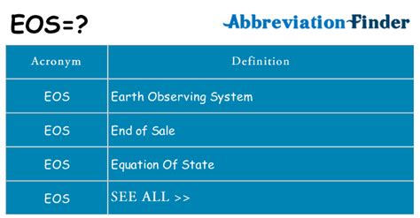 what does eos in bloodwork mean