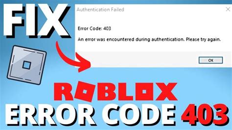 what does error code 403 mean on roblox