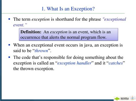 what does exception mean