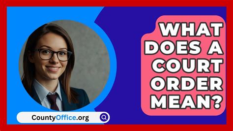 what does execute a court order mean