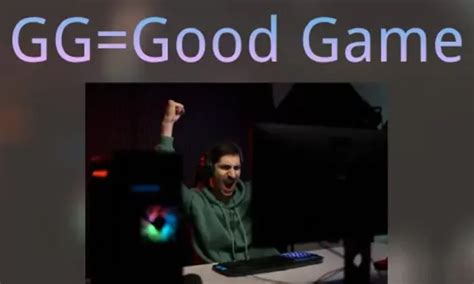 what does gg stand for in text from a guy