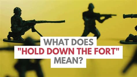 what does hold it down mean