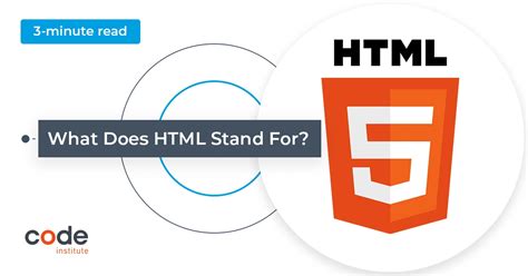 what does html stand for in coding