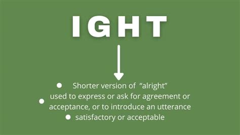 what does igh mean in text from a boy