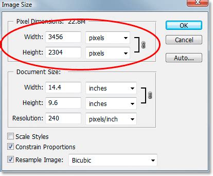 what does image size' do in photoshop
