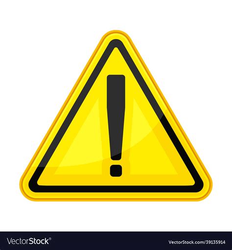 what does it mean a yellow triangle with an exclamation mark