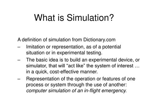what does it mean if we are in a simulation