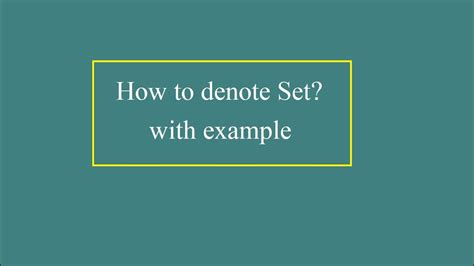 what does it mean to denote in math