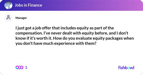 what does it mean when a job offer includes equity