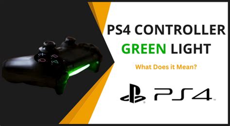 what does it mean when a ps4 controller is green