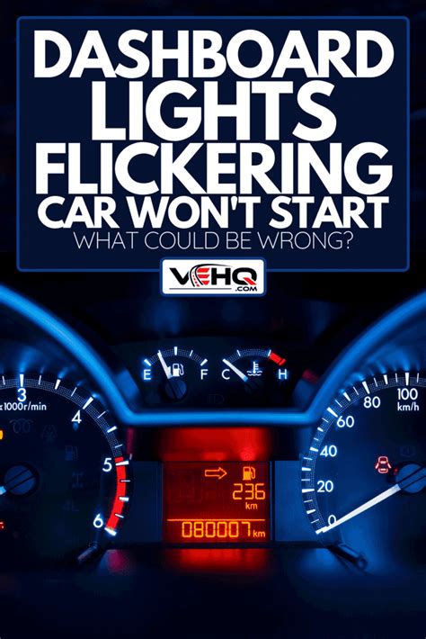 what does it mean when all your dashboard lights flicker