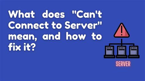 what does it mean when ipad cannot connect to server