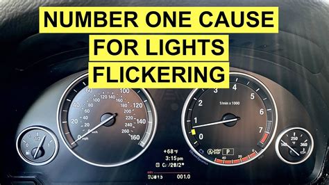 what does it mean when my dashboard lights flicker
