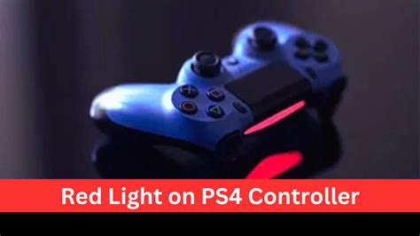 what does it mean when ps4 controller is blinking red
