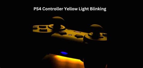 what does it mean when ps4 controller is blinking yellow