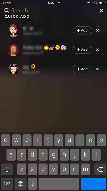 what does it mean when someone added you on snapchat by search