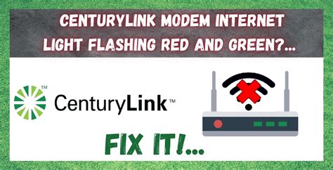 what does it mean when the internet light is flashing green and red