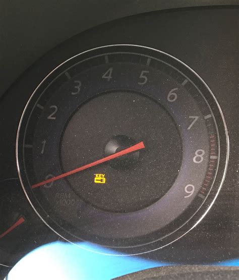 what does it mean when the key light on dash