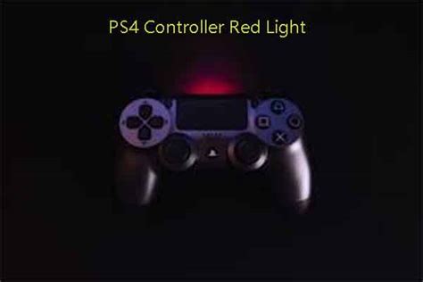 what does it mean when the ps4 controller is red