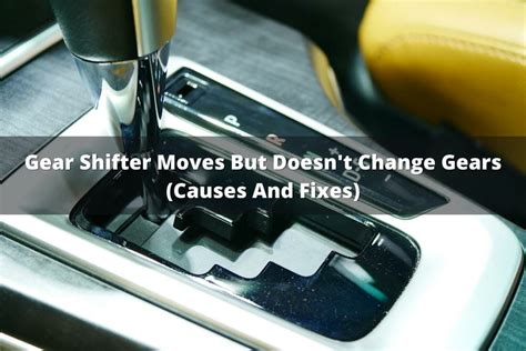 what does it mean when your car won't shift gears