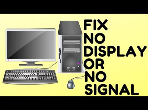 what does it mean when your computer says no input signal
