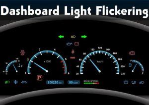 what does it mean when your dashboard lights flicker on and off