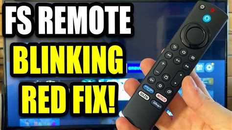 what does it mean when your firestick remote blinks red