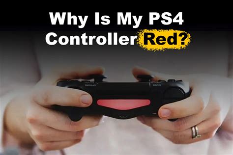 what does it mean when your ps4 controller is red